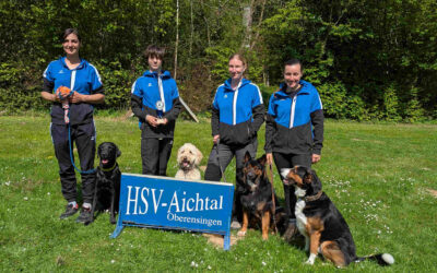 Herrlicher Sonnenschein begleitete die Wettkämpfe um die Kreismeistertitel im Turnierhundesport am 27.04.2025 beim HSV Aichtal Oberensingen u. Umgebung e.V.